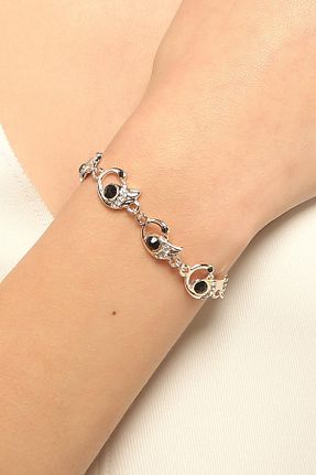 دستبند جواهر رنگی زنانه سنگ طبیعی ROUGE - کد 877708601