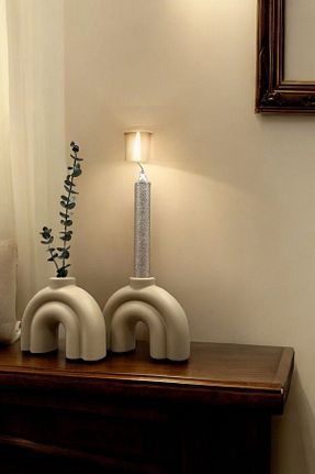 شمعدان و شمع گیر رنگی Taş Tozu tambana - کد 877720949