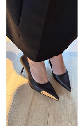 کفش پاشنه بلند کلاسیک مشکی زنانه چرم مصنوعی Eataly Shoes - کد 877717423