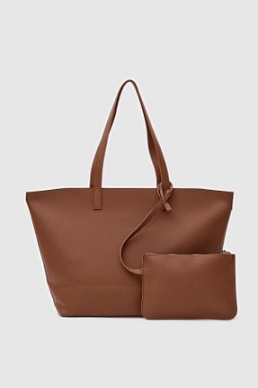 کیف دوشی قهوه ای زنانه چرم مصنوعی Shule Bags - کد 877766667