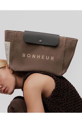 کیف دستی قهوه ای زنانه ابعاد کوچک Bonheur - کد 877829124