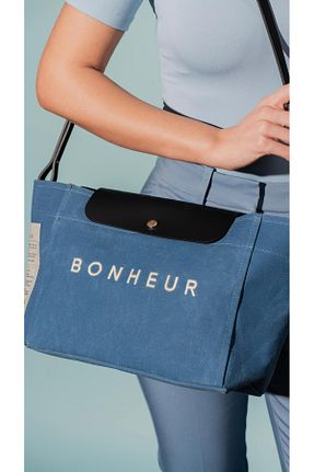 کیف دستی آبی زنانه ابعاد کوچک Bonheur - کد 877823232