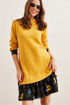 لباس زرد زنانه بافت Olalook - کد 875959918