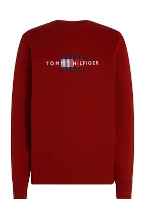 سوئیشرت قرمز مردانه ساده Tommy Hilfiger - کد 871578075