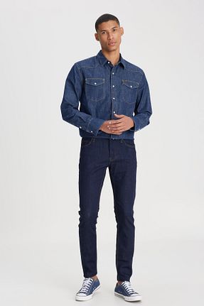 شلوار جین آبی مردانه پاچه ساده Lee - کد 766997406
