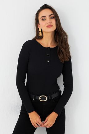 بلوز مشکی زنانه ساده Cool & Sexy - کد 877676870