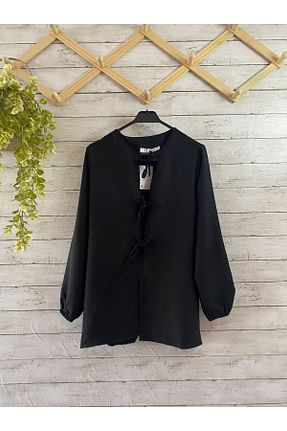 تونیک حجاب مشکی زنانه مخلوط پلی استر Butik - کد 875450587