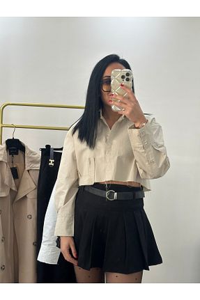 پیراهن بژ زنانه کراپ La Cartera Collection - کد 875244470