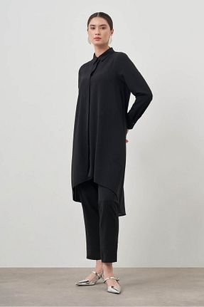 تونیک مشکی زنانه بافتنی Mizalle - کد 815541246