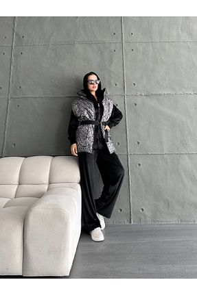 ست لباس راحتی مشکی زنانه Mix ELEWOMEN - کد 875246348