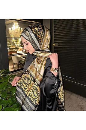 شال مشکی زنانه ابریشم Touch - کد 875267109