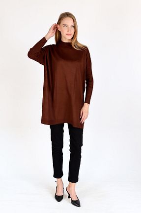 تونیک قهوه ای زنانه بافتنی Rays - کد 857605517