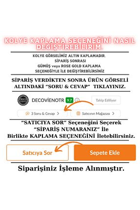 گردنبند نقره طلائی زنانه 925 عیار DECOVIENO - کد 837935902