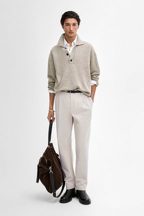 پلیور مردانه ساده Massimo Dutti - کد 875644121
