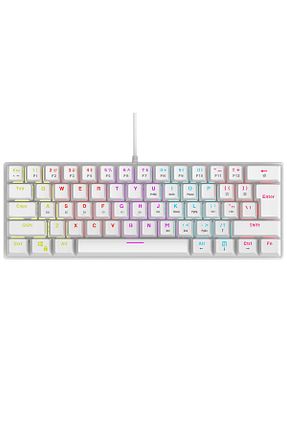 کیبورد گیمر سفید Rampage - کد 869235449