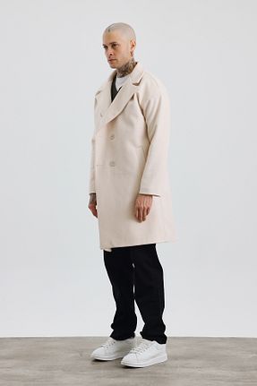 پالتو پشمی مردانه اورسایز İLKCET MODA - کد 875638999