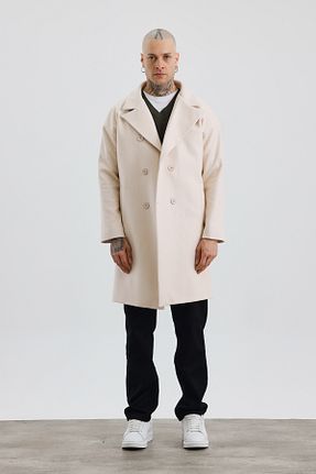 پالتو پشمی مردانه اورسایز İLKCET MODA - کد 875638999
