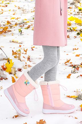 بوت / نیم بوت صورتی بچه گانه چرم مصنوعی Kiko Kids - کد 875668874