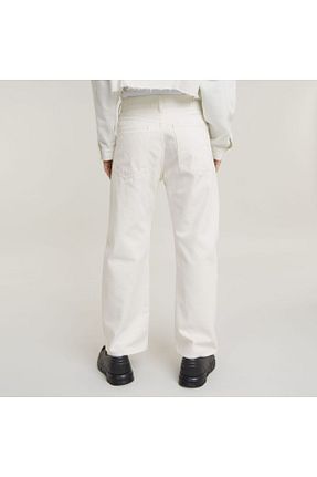 شلوار جین سفید زنانه پاچه گشاد G-STAR RAW - کد 836127686