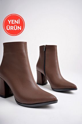 بوت / نیم بوت قهوه ای زنانه چرم مصنوعی Marshetta Shoes - کد 857625943