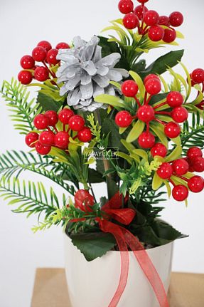 گل خشک و مصنوعی قرمز Yapay Çiçek Deposu - کد 875659921