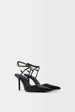 کفش پاشنه بلند کلاسیک مشکی زنانه پلی اورتان Bershka - کد 875677402
