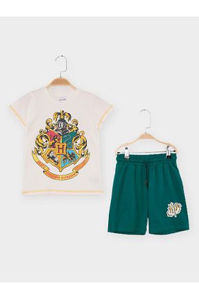 ست بالاتنه و پائین تنه نباتی بچه گانه بافت Harry Potter - کد 827149699