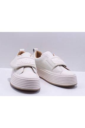 کفش اسنیکر بژ زنانه چرم اصل Guja - کد 875677865