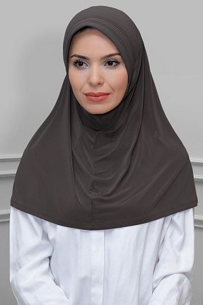 روسری قهوه ای ساده HÜRREM BONE - کد 208525360