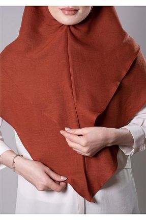 روسری قهوه ای پنبه ای HÜRREM BONE - کد 772200129
