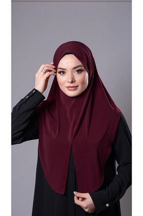 روسری زرشکی ساده HÜRREM BONE - کد 772200687