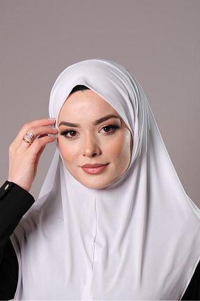 روسری سفید ساده HÜRREM BONE - کد 772200660