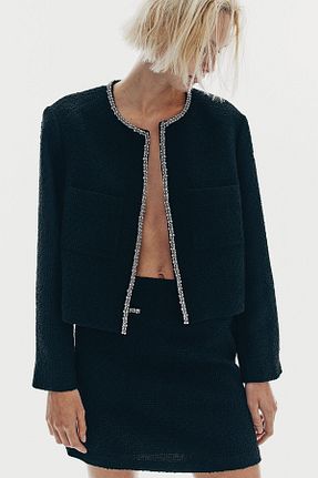 کت بلیزر مشکی زنانه پلی استر H&M - کد 875703812