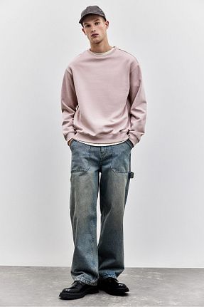 سوئیشرت صورتی مردانه ساده H&M - کد 875704631