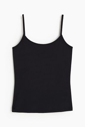 رکابی مشکی زنانه میکروفیبر H&M - کد 875702859
