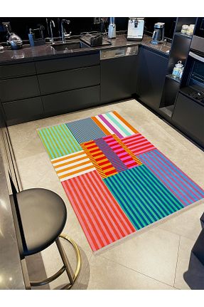 فرش رنگی قابل شستشو Rugs Modern Halı - کد 875700497