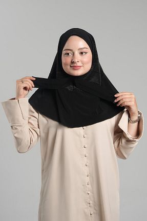 روسری مشکی 100 x 100 HÜRREM BONE - کد 875701534