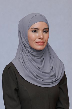 روسری طوسی ساده HÜRREM BONE - کد 208525181