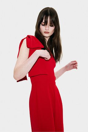 سرهمی قرمز زنانه بدون آستین H&M - کد 875703279