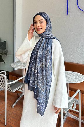 شال سرمه ای زنانه lamelif.com - کد 875711923