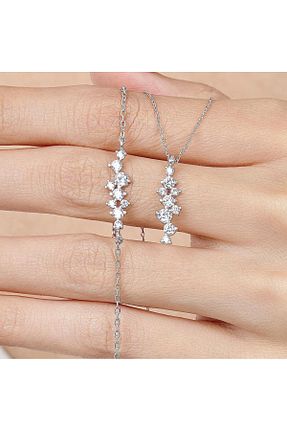 ست نقره زنانه برلیان Mia Vento - کد 875705764
