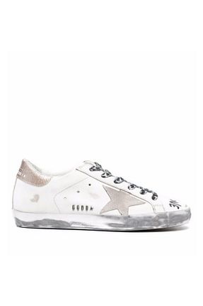 کفش اسنیکر سفید زنانه چرم اصل Golden Goose Deluxe - کد 875714248