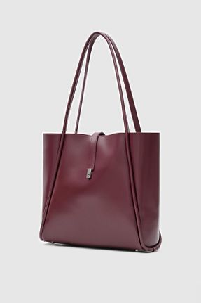 کیف دوشی زرشکی زنانه چرم مصنوعی Shule Bags - کد 875707318