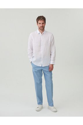شلوار آبی مردانه پنبه ای Marks & Spencer - کد 838050230