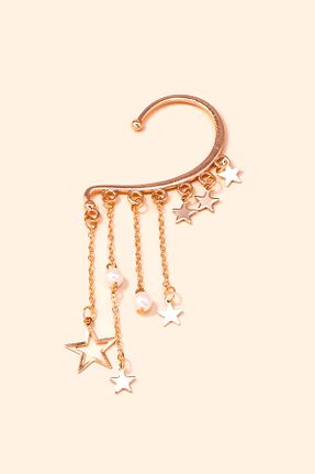 گوشواره غضروفی جواهر بژ زنانه فلزی New Obsessions - کد 875731195