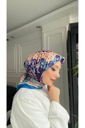 روسری آبی 90 x 90 Onur - کد 875726690