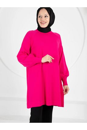 تونیک حجاب صورتی زنانه پنبه ای Nuss - کد 875720546