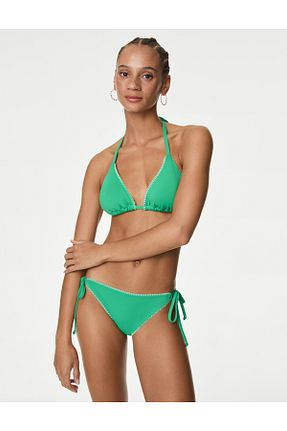 پائین تنه بیکینی سبز زنانه طرح دار Marks & Spencer - کد 835473447