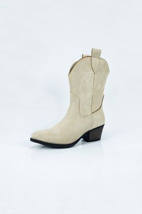 بوت / نیم بوت بژ زنانه ضد آب Aktaş Ayakkabı - کد 875761705