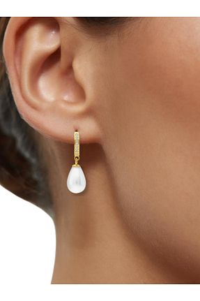 گوشواره نقره سفید زنانه 925 عیار bymissmücevherat - کد 875750244